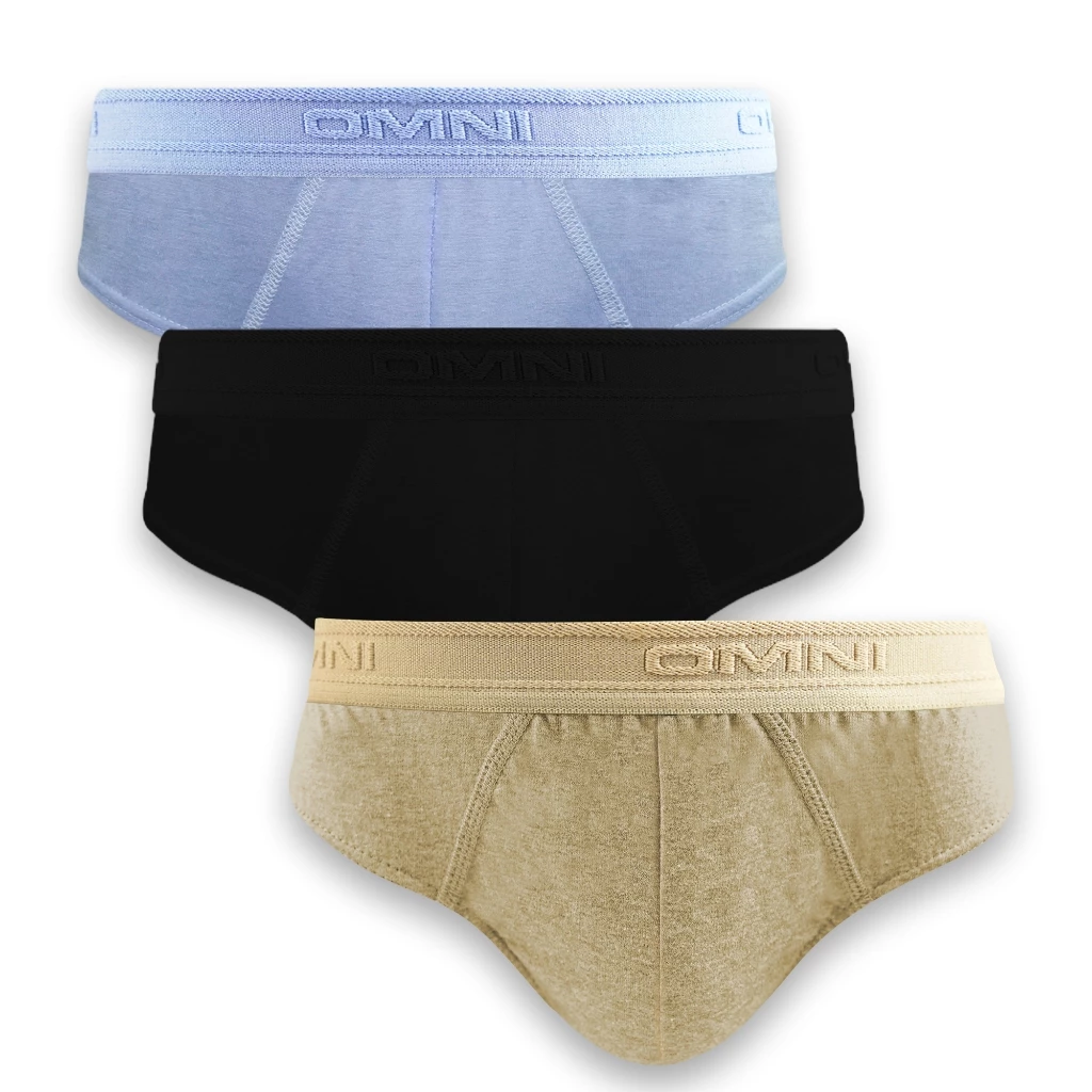15% OFF OMNI By SO-EN Men's 3in1 Damon Cotton Hipster Outside Briefs
