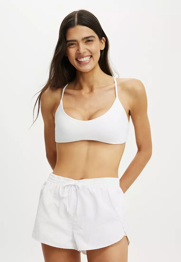 61% OFF Ultra Soft Scoop V Crop Bra