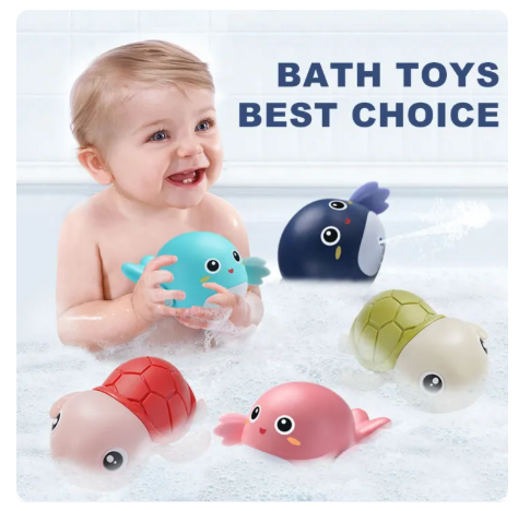 70% OFF Baby Bath Toy Baby Swimming Toys Cute Animals Shape Baby Accompany Bathing Toy Baby Bath Toys