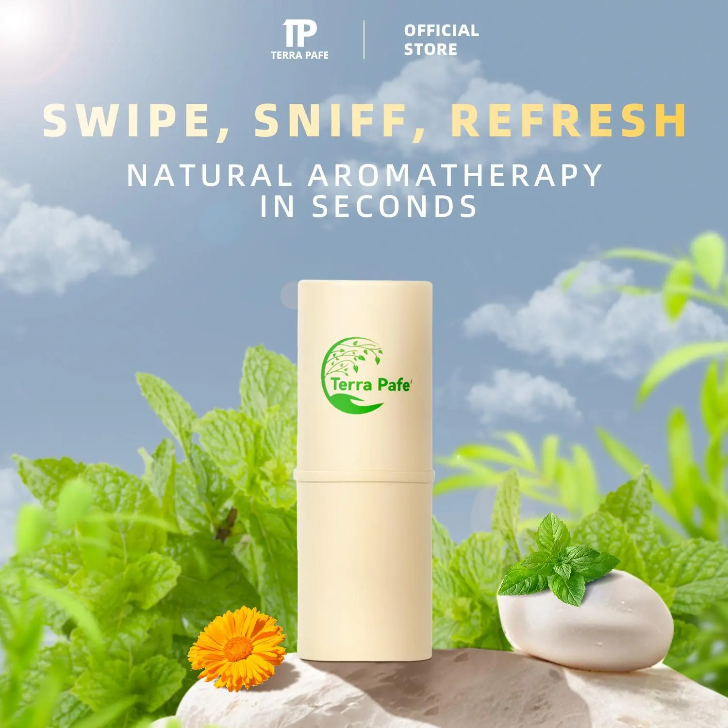 32% OFF Terra Pafe Aroma Balm (1 or 2 pieces) - Fresh and Relaxing Scent, Convenient to Carry