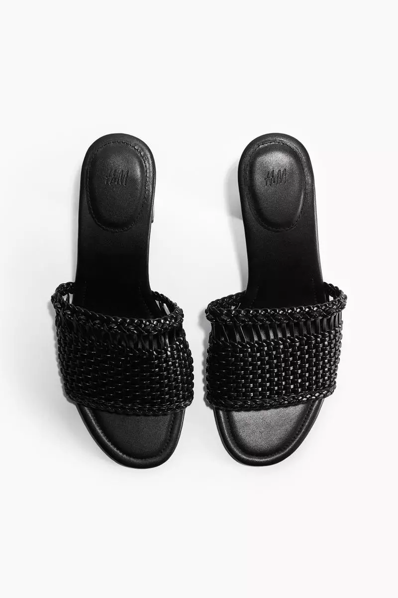 60% OFF Braided heeled sandals