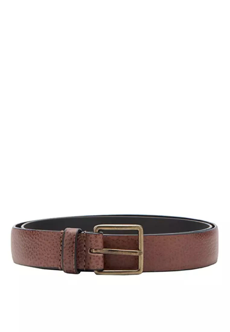 67% OFF Pebbled Leather Belt