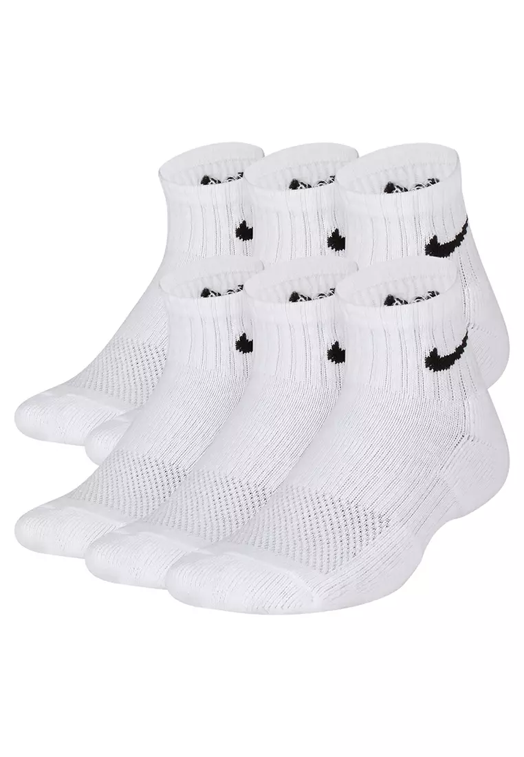 29% OFF Performance Cushioned Quarter Kids' Training Socks (6 Pair)