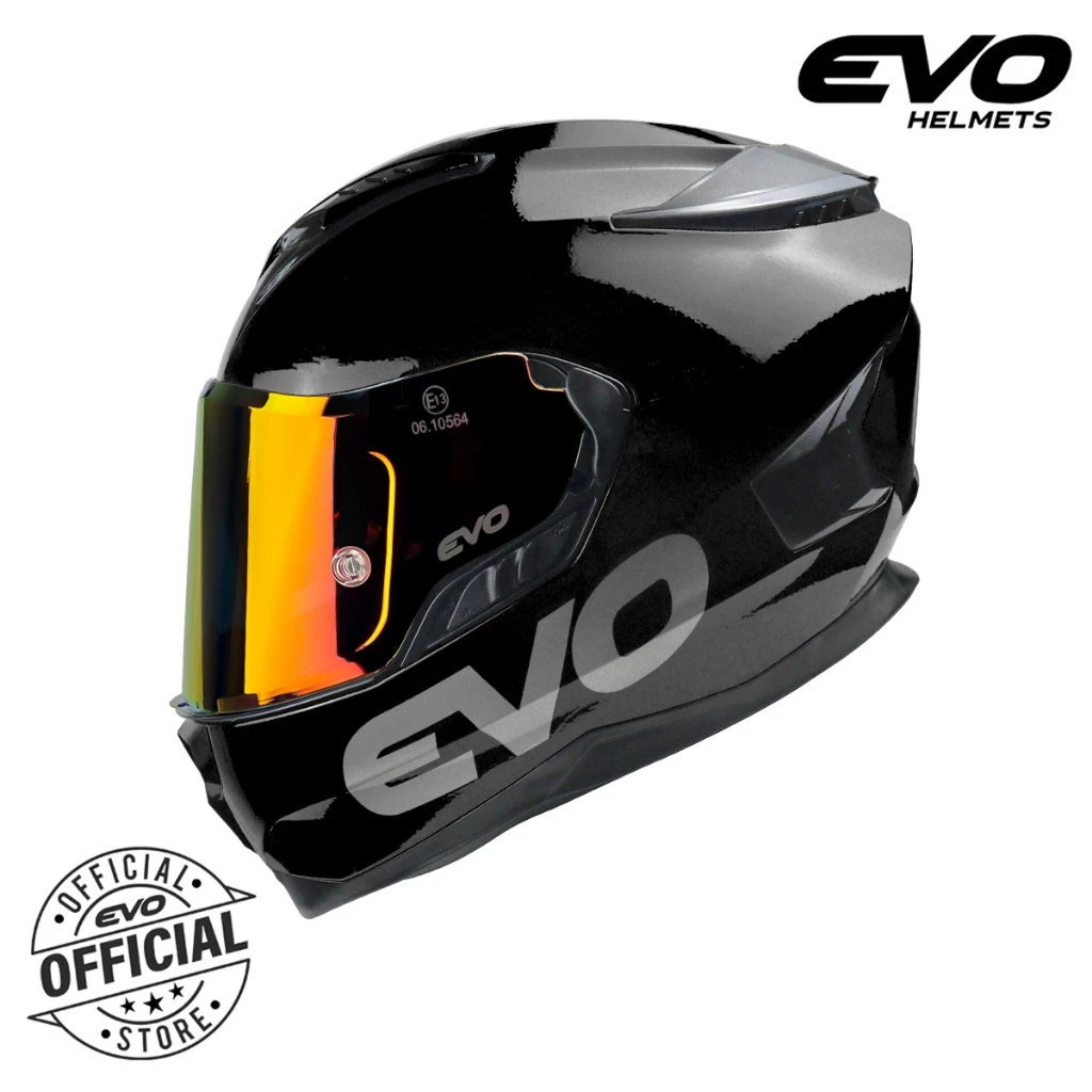 11% OFF EVO AR-01 Plain Dual Visor Full Face Helmet with Free Clear Lens
