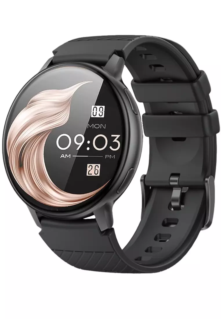 71% OFF Unisex Round Smart Watch - 1.39 inch Large HD Screen - IP Black with Black Rubber Strap