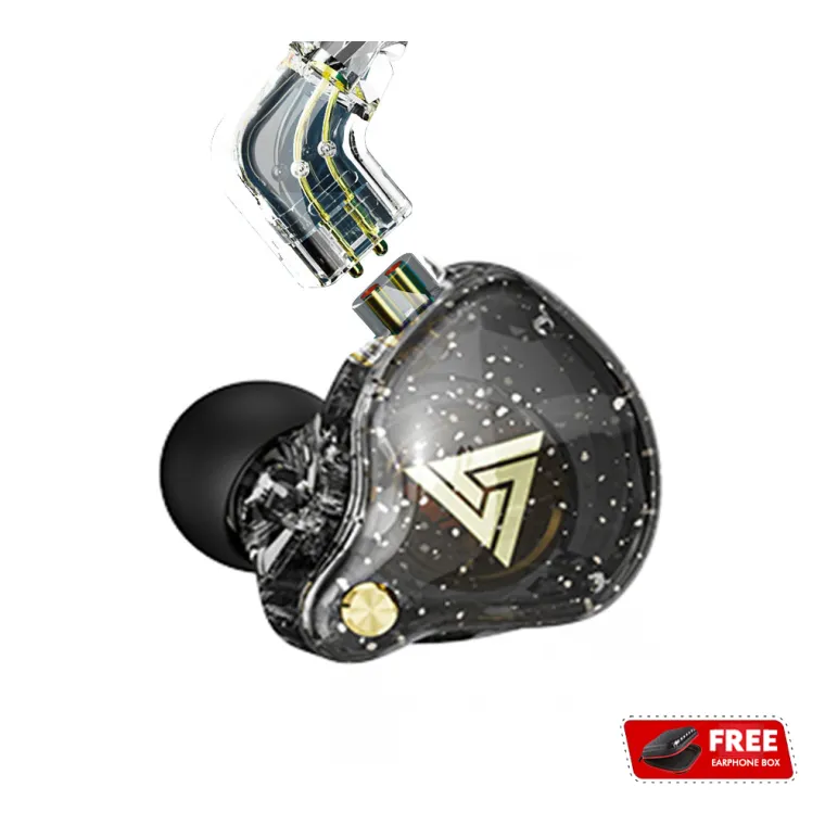 -40% off QKZ AK6 Pro 1DD Dynamic Earphones HIFI Bass Earbuds In Ear Monitor Earphones Sport Noise Cancelling Headset with Microphone Removable Cable