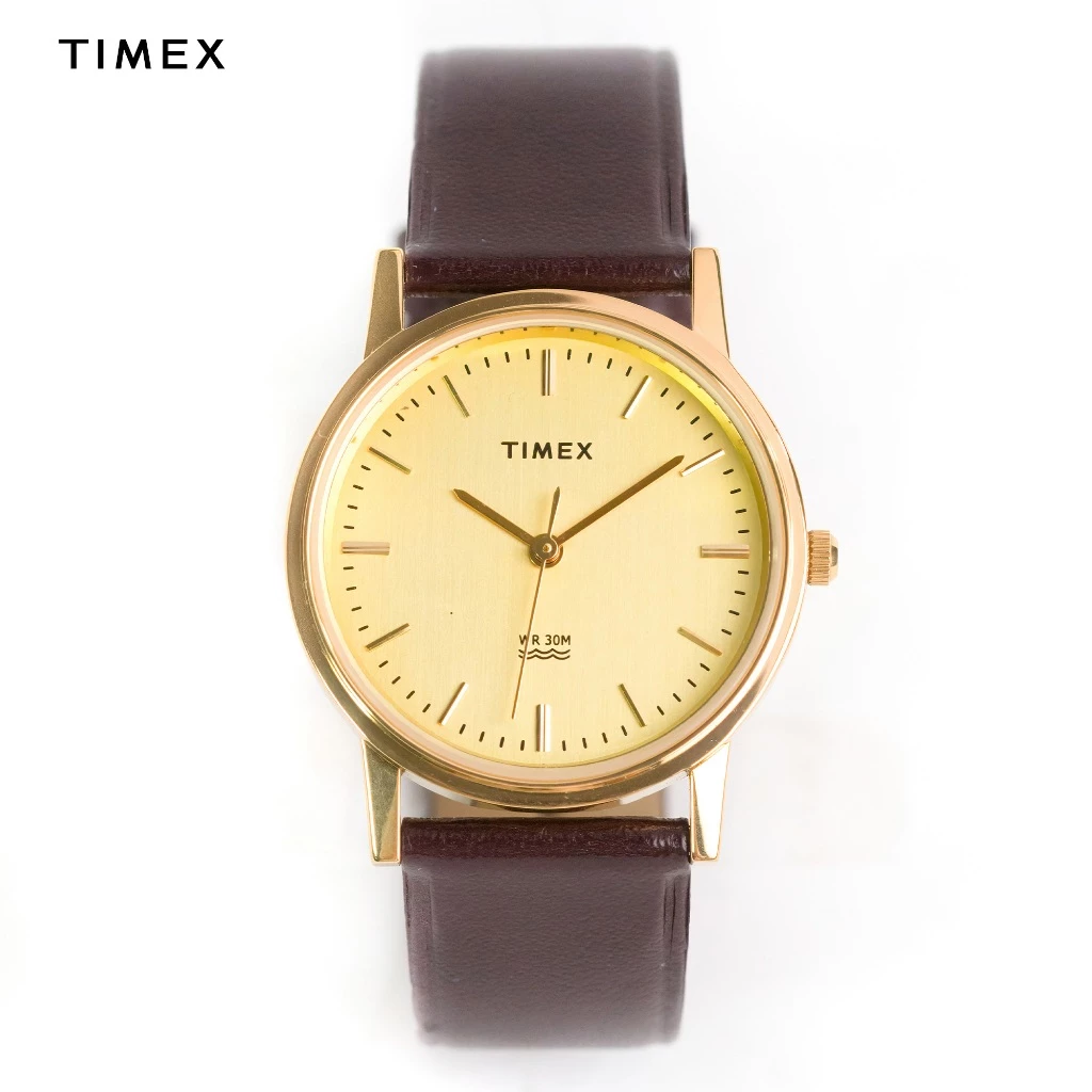 40% OFF Timex AB Series Gold Leather Analog Watch For Men TW00A301E CLASSICS