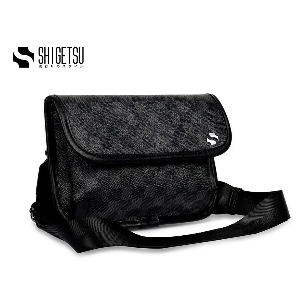 64% OFF Shigetsu CHITOSE  leather Sling Bag for men crossbody bag shoulder bag men's chest bag men waist bag