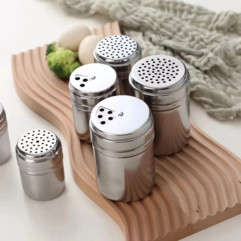 43% OFF Stainless steel spice container, large capacity kitchen condiment bottle with toothpick holder