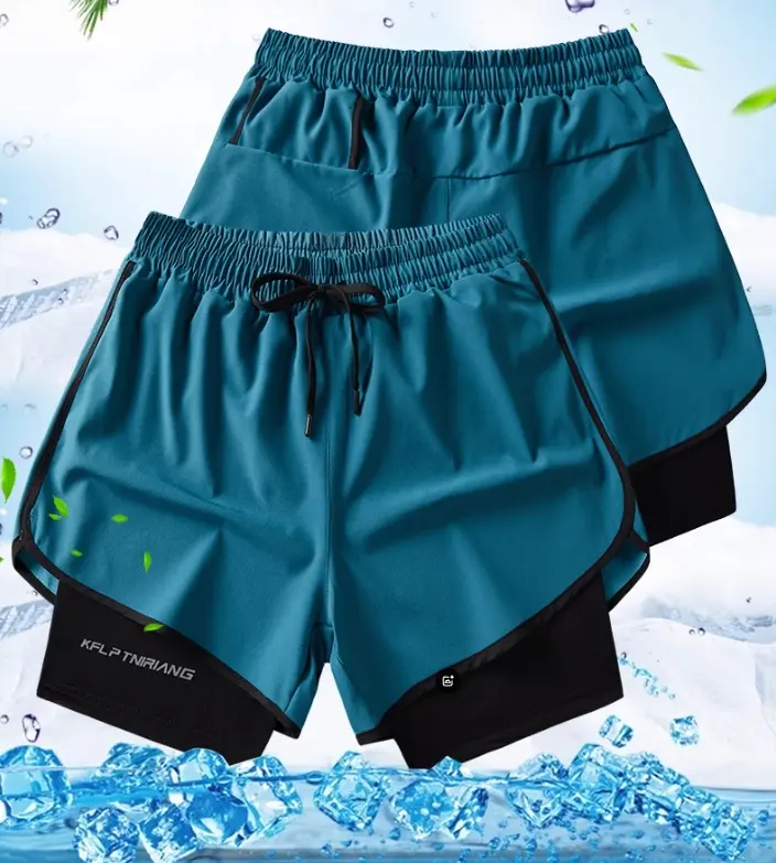 50% OFF ASIA SHOP Unisex sports dri-fit shorts with cycling taslan shorts running/yoga/volleyball/gym/badminton/Swimming