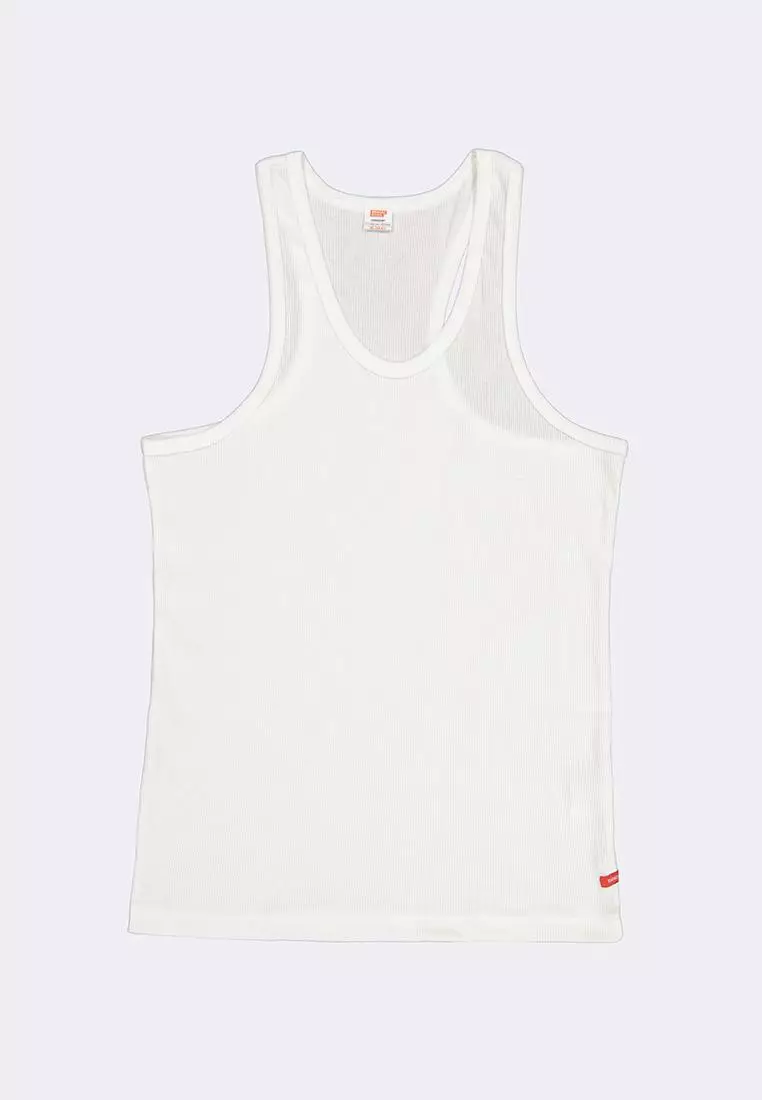 8% OFF Men's Ribbed Racer Back Tank Top