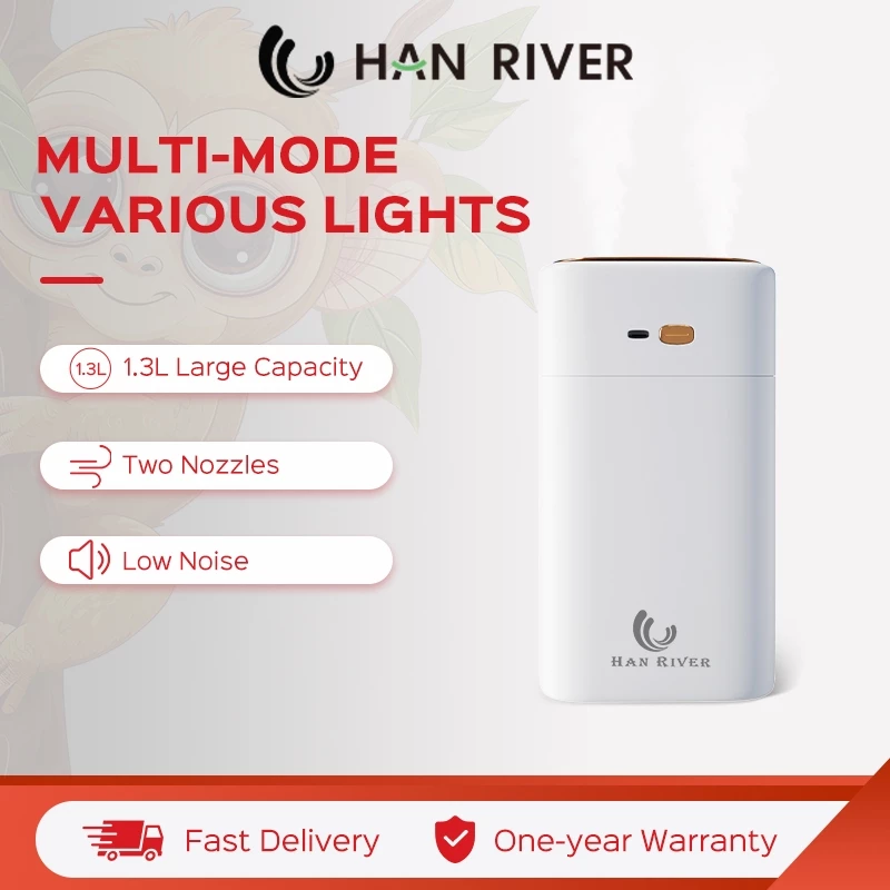 42% OFF HAN RIVER Humidifier 1.3L Aroma Diffuser Essential Oil Humidifier