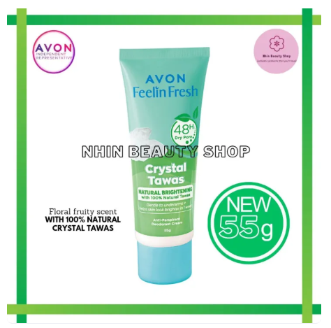 42% OFF AVON FEELIN FRESH DEODORANT CREAM 50g NEW IMPROVE FORMULA 72HR FRESHNESS PROTECTION GIFTABLE PACKING