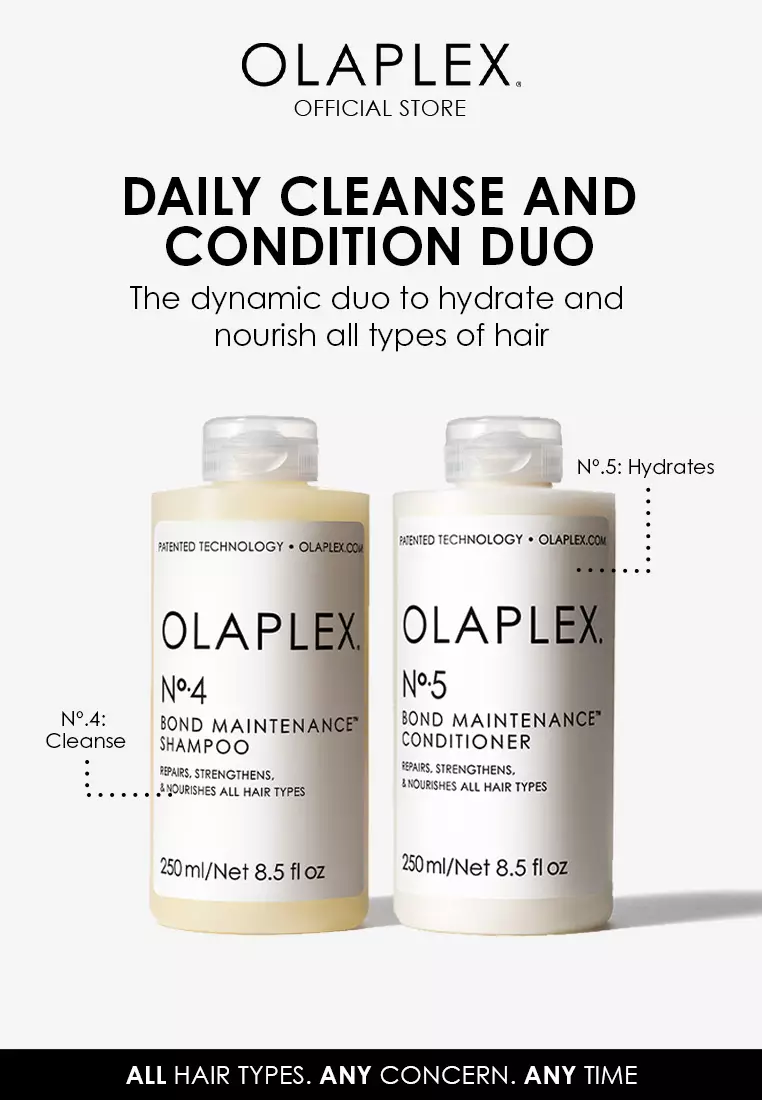 3% OFF Olaplex Daily Cleanse and Condition Duo (No. 4 - 250ml, No. 5 - 250ml)