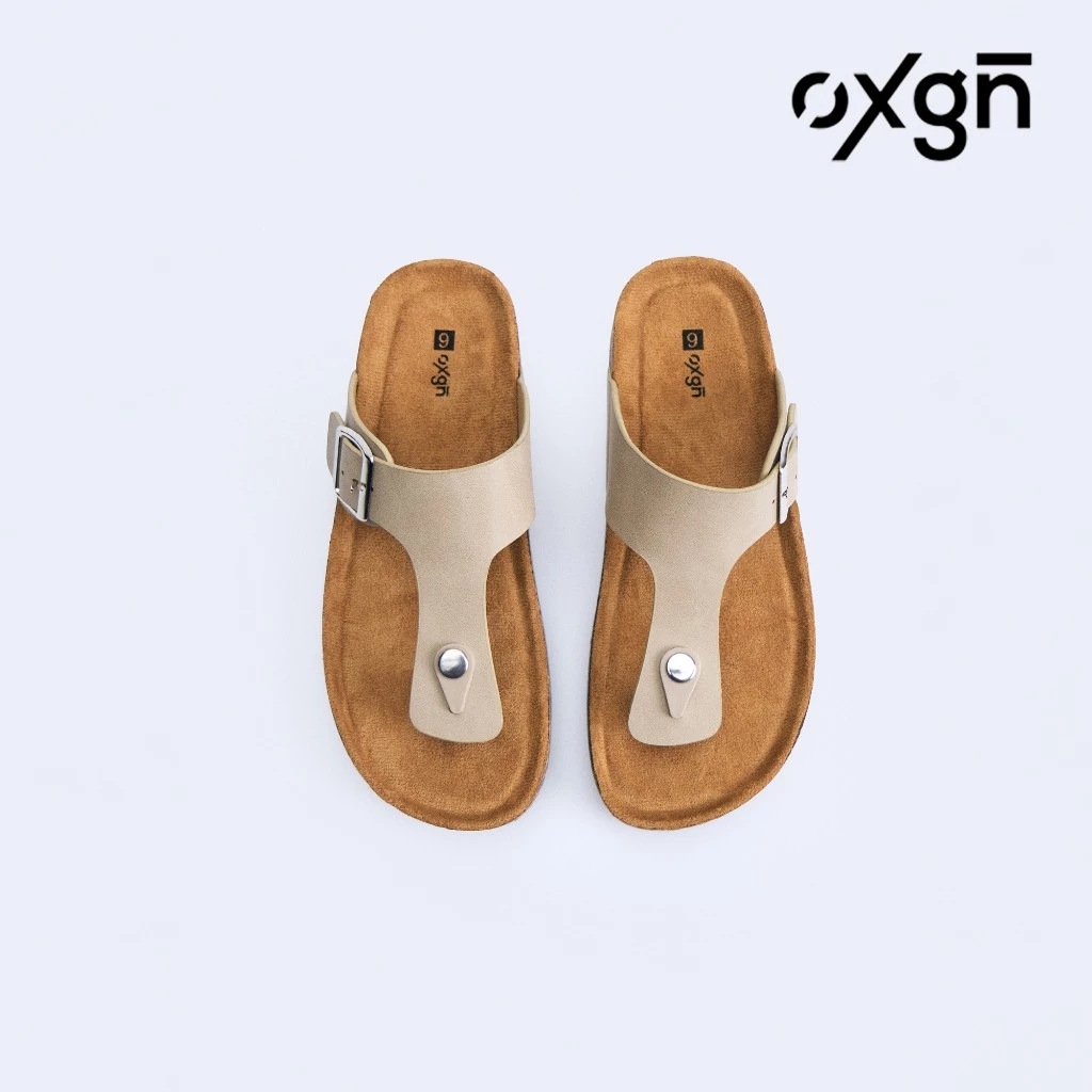 57% OFF OXGN Cork Sole Thong Slides For Women