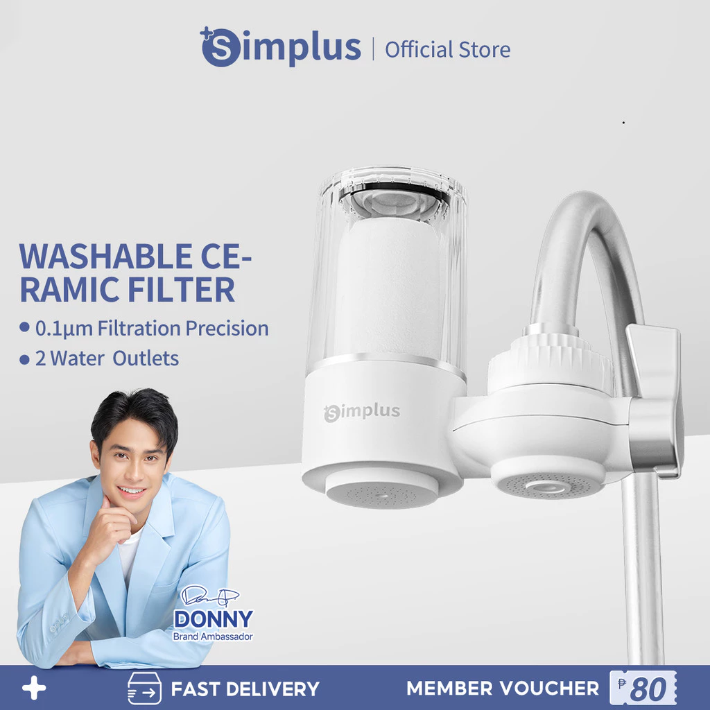 39% OFF Simplus Water Purifier 7-Stage Filtration On Tap Water Purifier Washable Ceramic Filter Dual Use