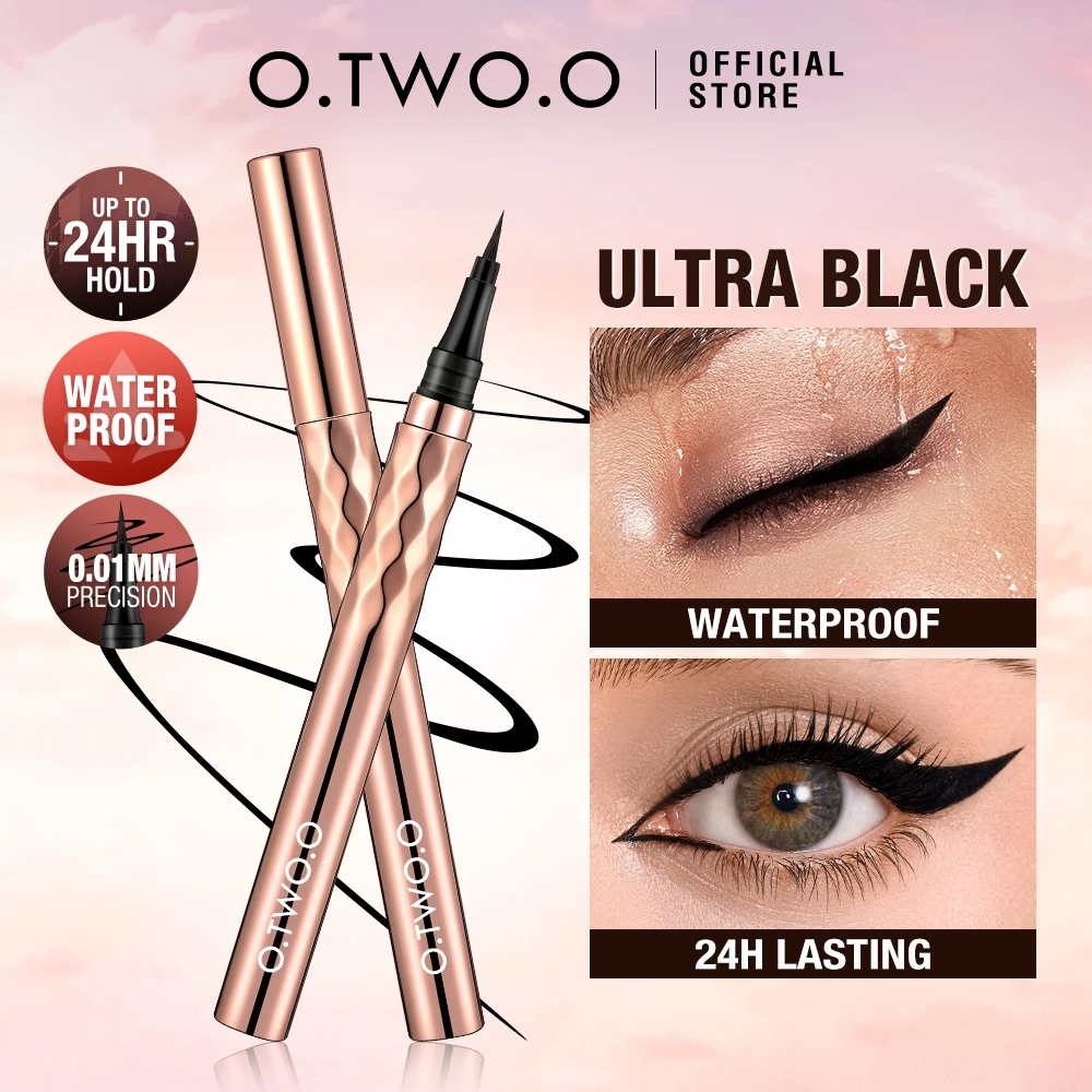 53% OFF O.TWO.O Eyeliner Pencil Waterproof Black Natural Eye Makeup 24H Long Lasting Eyeliner Pen