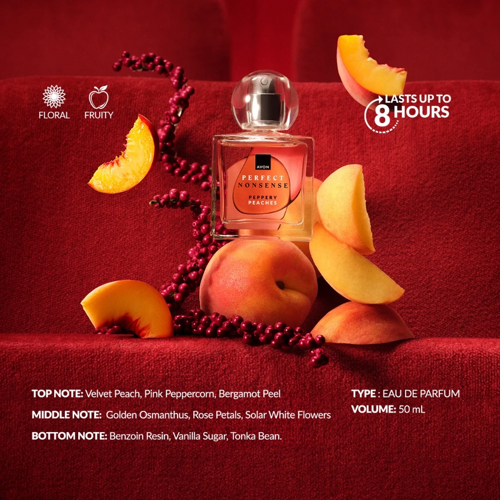 12% OFF AVON BEAUTY | Perfect Nonsense Peppery Peaches Edp 50ML