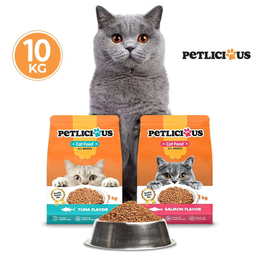 30% OFF Petlicious Cat Dry Food Salmon and Tuna Flavor 10kg Collection