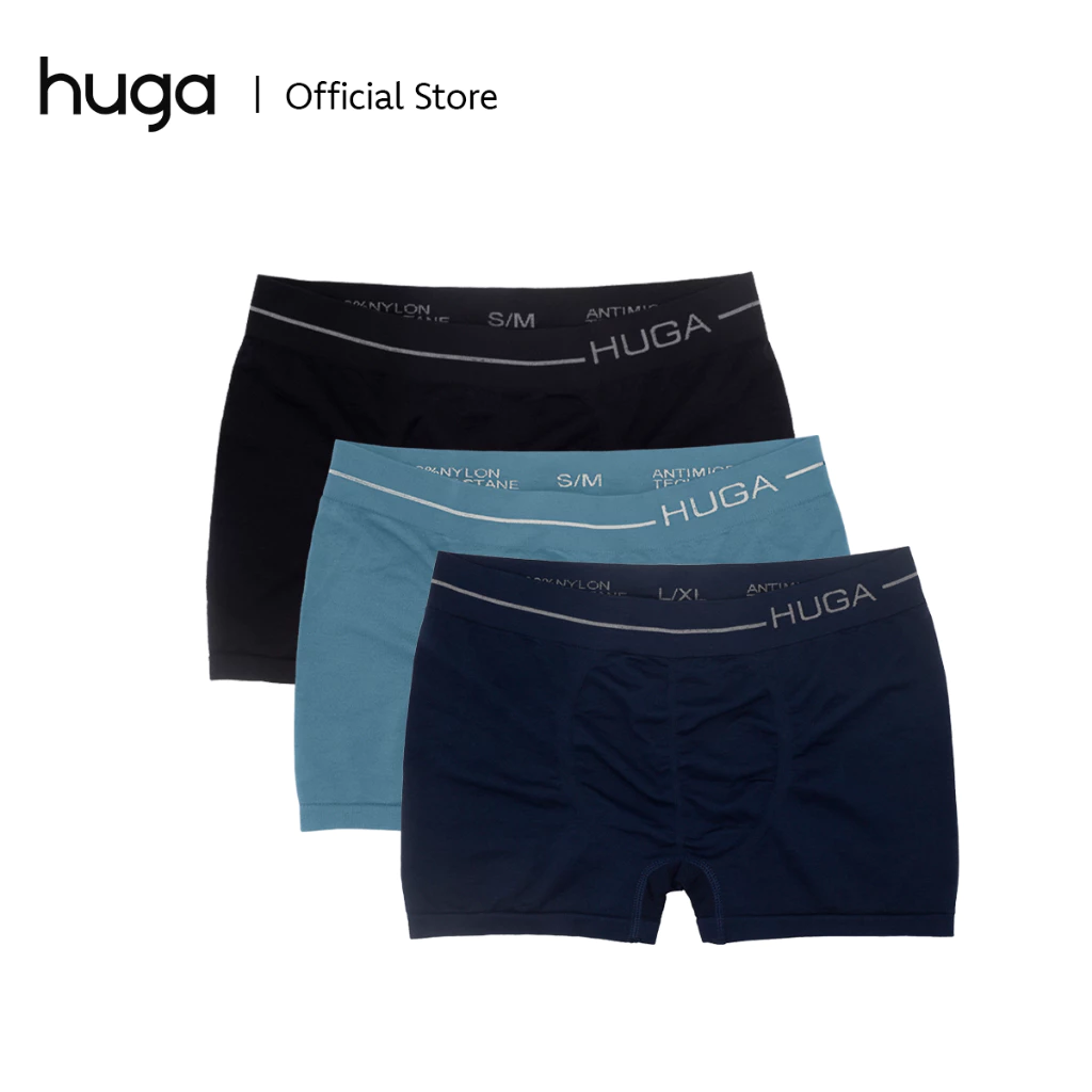 47% OFF 3 in 1 Pack Alpha Series Microfiber Mens Seamless Boxer Briefs with Anti Bacterial S-3XL Plus Size