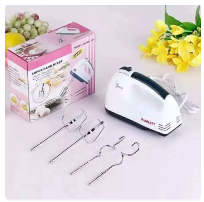 82% OFF 7 Speed Electric High Grade Super Hand Mixer Pancake/Cupcake Batter Dispenser Whisk Chrome Beater Balloon Whisk