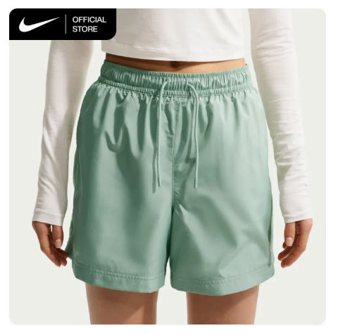21% OFF Nike Women's Sportswear Classic Wovens Mid-Rise Shorts - Steam [FV7558-006]