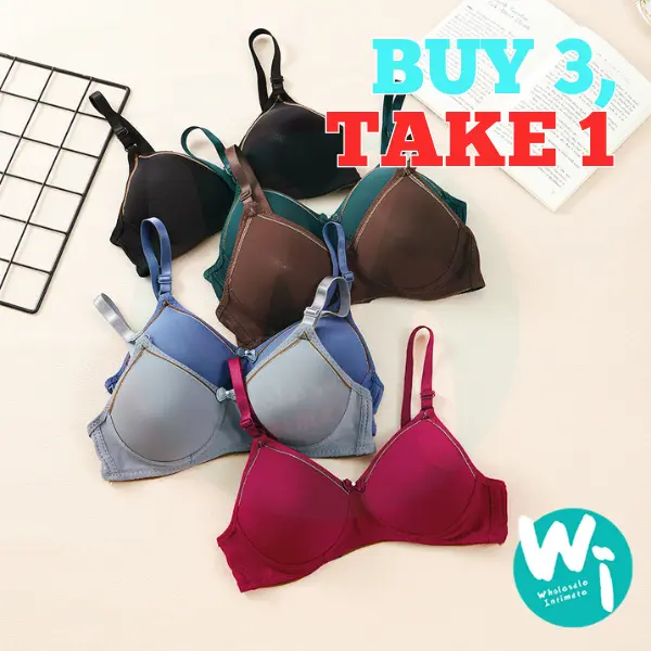 54% OFF BUY 3, TAKE 1 WIS Classy Comfortable Wireless Bra for Women Cotton Womenswear Lingerie Lady Bridal Basic Minimalist Sexy