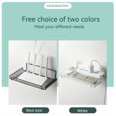 45% OFF Punch-Free Wall Mounted Wifi Holder Wall Mounted WiFi Router Shelf Router Shelf Set-Top Box