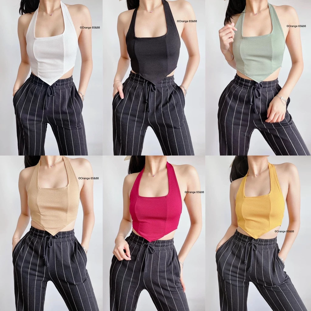 7% OFF Reinna Crop Top (crepe fabric)