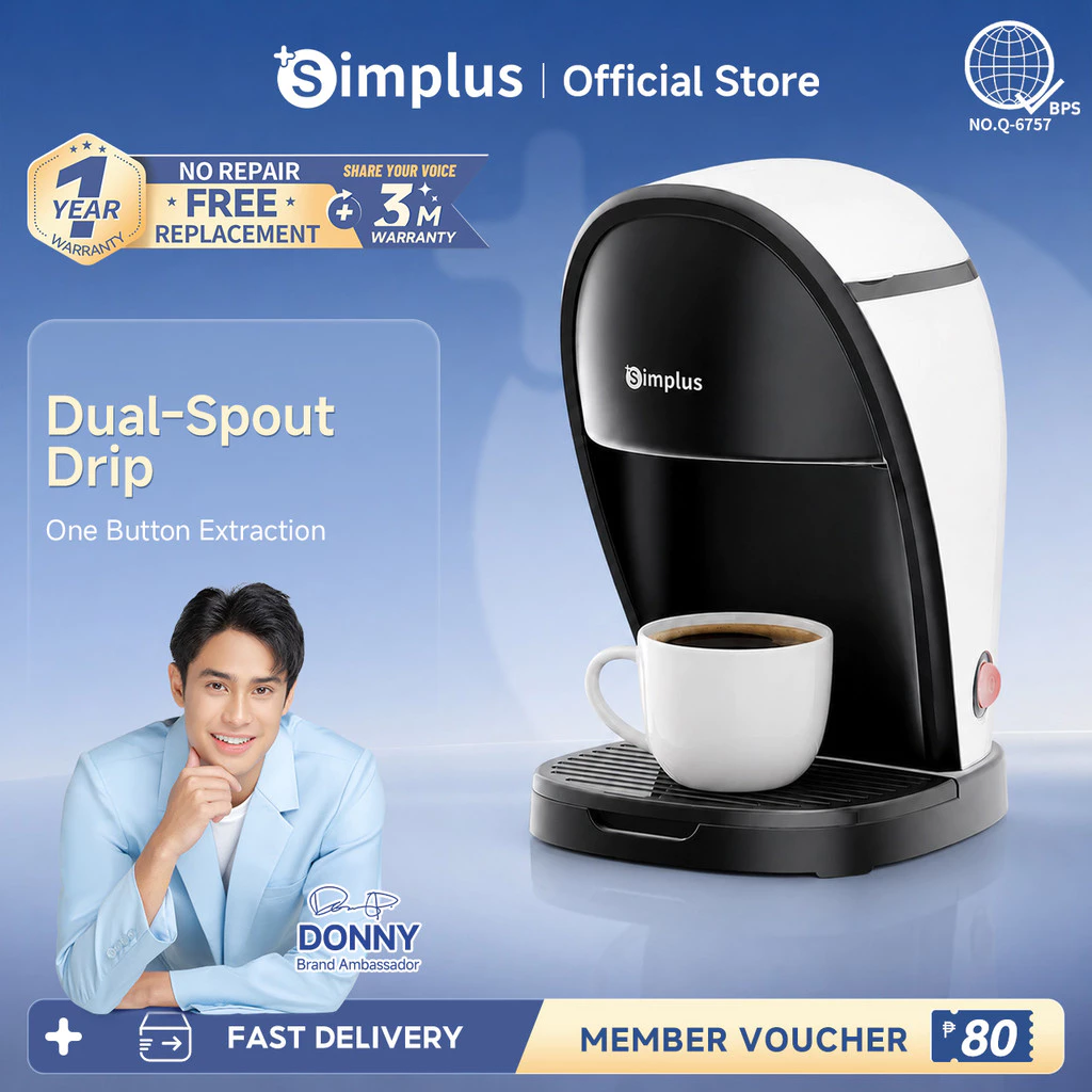58% OFF Simplus Coffee Maker Multifunctional Drip Brewer Dual Use for Coffee and Tea Mini Compact 250ml