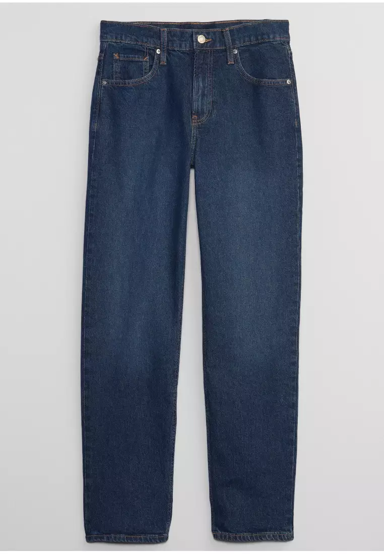 73% OFF Mid Rise '90s Loose Jeans With Washwell