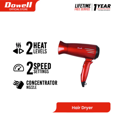 19% OFF Dowell 2-speed Foldable Hair Dryer | PHB-20