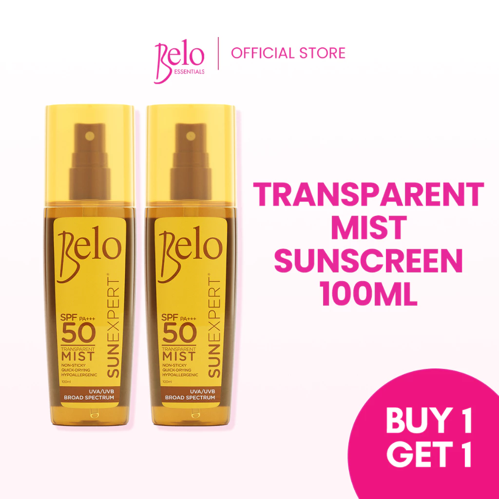 50%OFF Belo SunExpert Transparent Mist SPF50 100mL Buy 1 Take 1