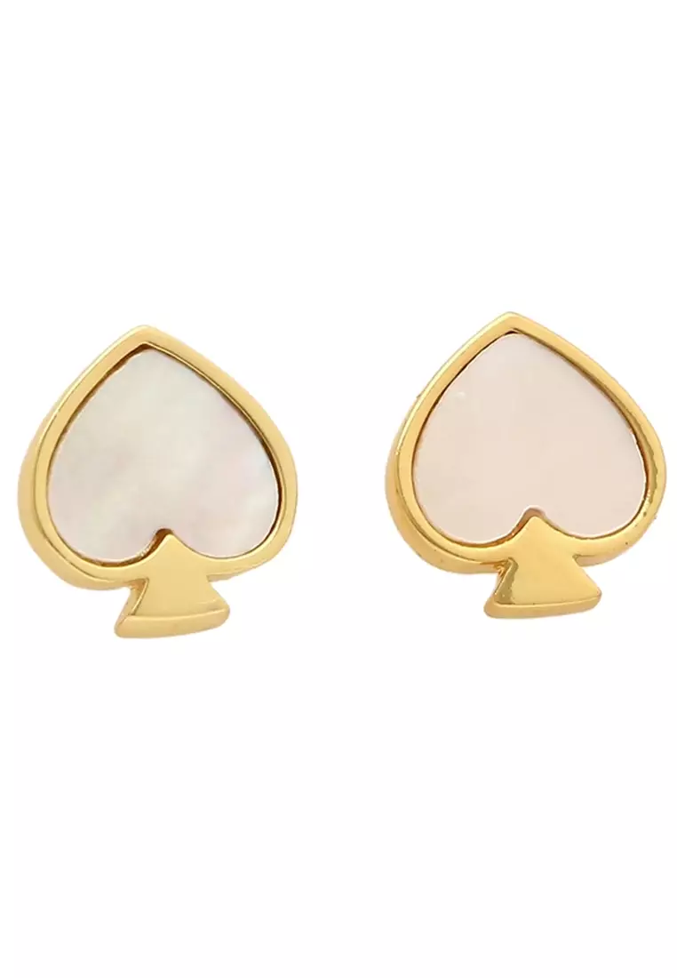 58% OFF Spade Studs Earrings in Cream Multi o0ru2880