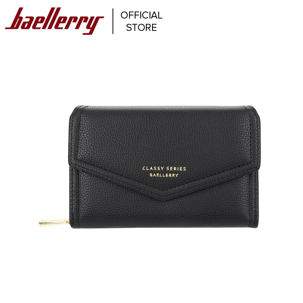 19% OFF Baellerry Medium Size Card Holder Zipper Purse PU Leather Wallet For Women