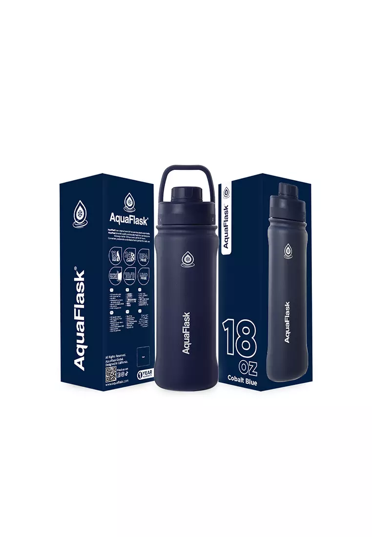 65% OFF 18oz Cobalt Blue New Sports Lid Bottle Wide Mouth Vacuum Insulated Stainless Steel Drinking Water Bottle