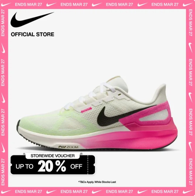 Nike Women's Structure 25 Road Running Shoes - Sail [IB7452-100]
