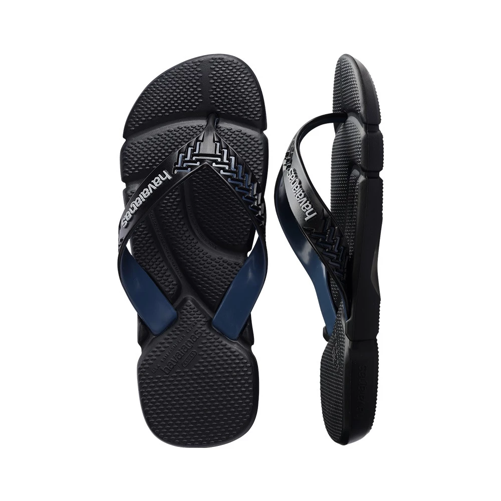 47% OFF Havaianas Power 2.0 Black/Indigo Blue Flip Flops
