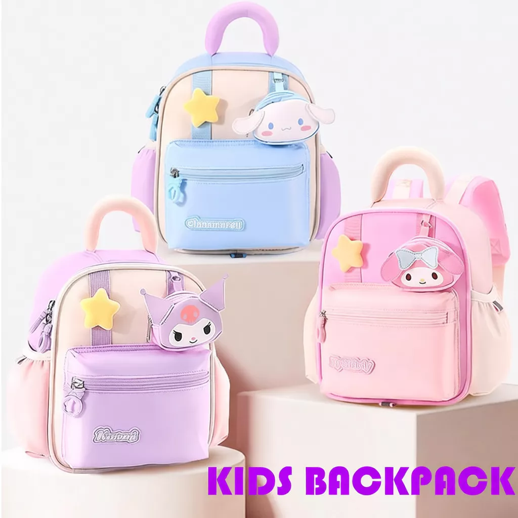 24% OFF Kindergarten Backpack for Girls and Boys Kuromi New style Kids Backpack Spine Protection Backpack