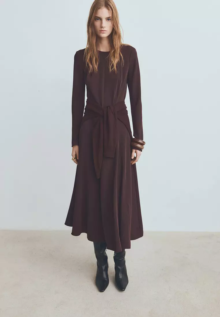 68% OFF A-Line Dress With Godets