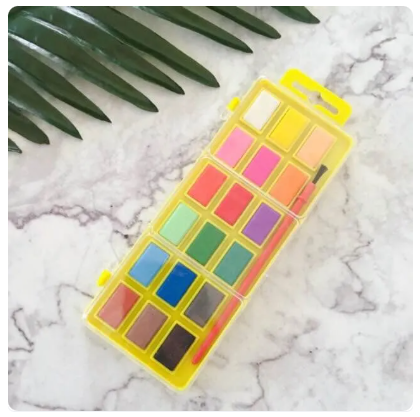 33% OFF 12Color Water color paint Design painting Arts & Crafts SUITCASE STYLE ,school supplies