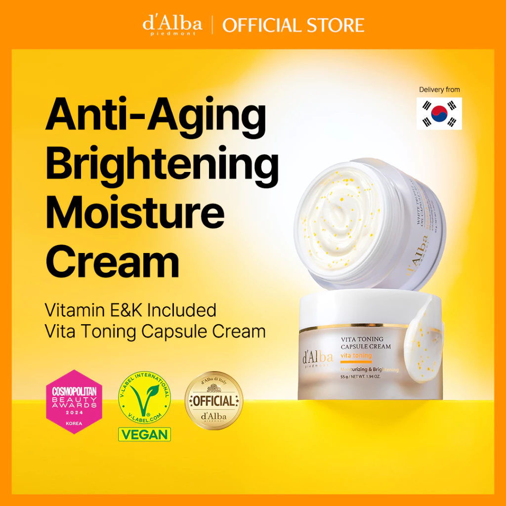 67% OFF [d'Alba Official] Vita Toning Capsule Cream 55g, FDA approved, Vita Cream, Moisturizing Cream