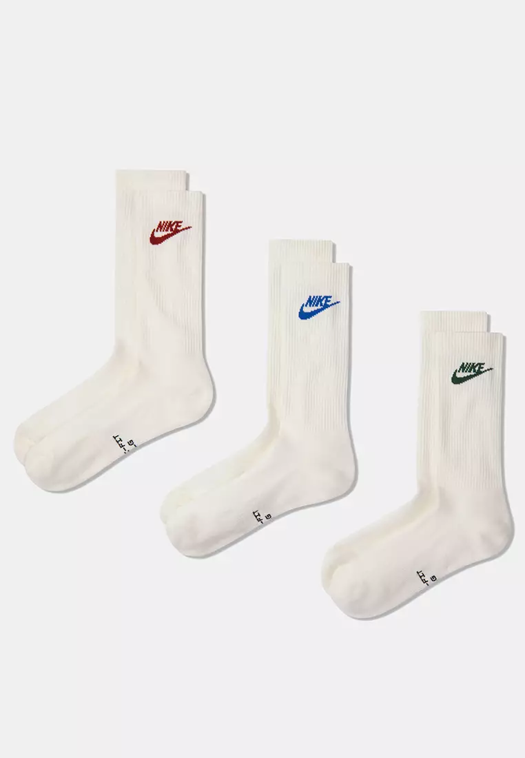 5% OFF NIKE Everyday Elevated Unisex Crew Socks (3 Pairs)