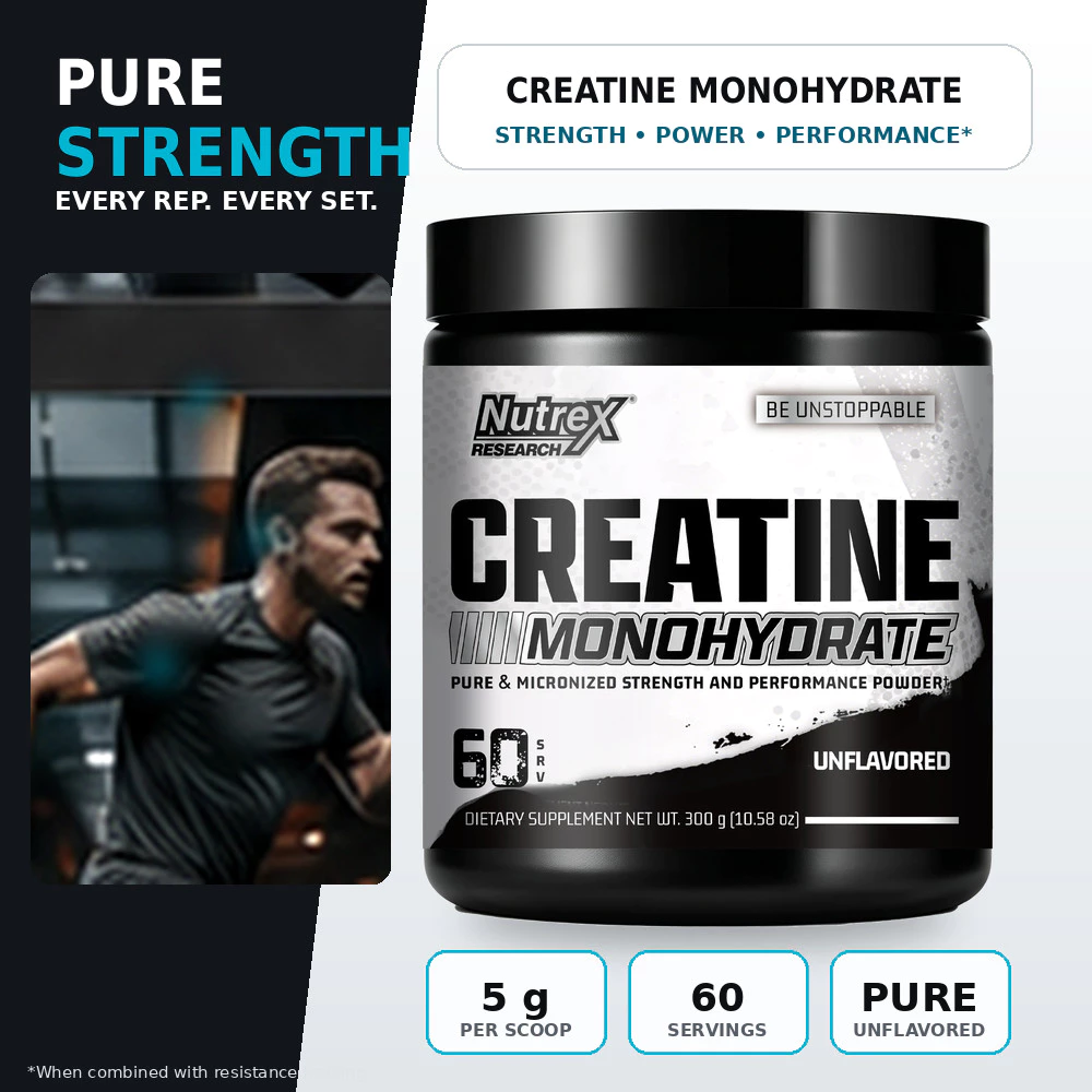 23% OFF NUTREX RESEARCH Creatine Powder Muscle Power, Training Drive & Recovery Support
