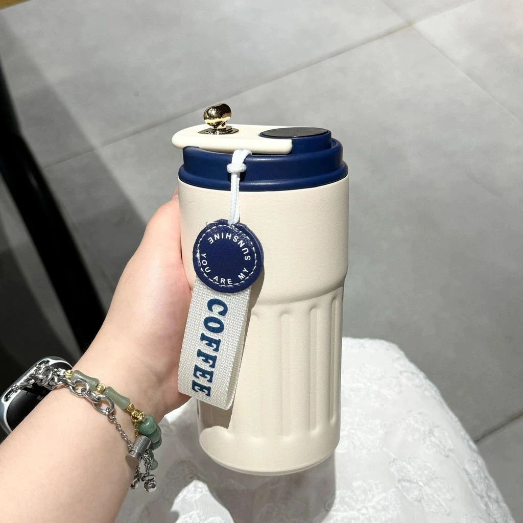 49% OFF 450ML Stainless Steel Coffee Mug With Leakproof Lid Vacuum Insulation Stainless Steel