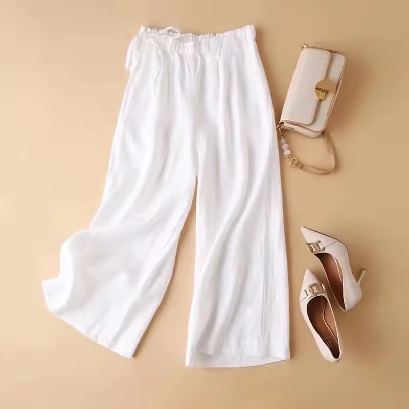 57% OFF SUMMER WIDE LEG PANTS | COTTON LINEN FABRIC
