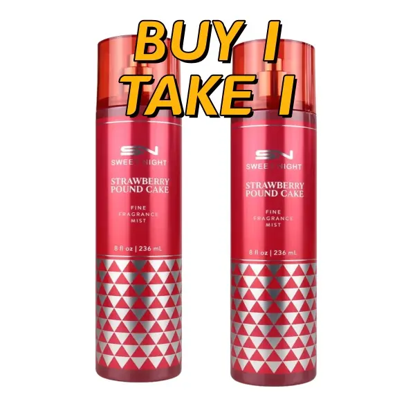 50% OFF BUY 1 TAKE 1 SN Sweet Night Perfume STRAWBERRY POUND CAKE Sugar Fragrance Body Mist 236ML warm vanila Cosmetic Scent Scented