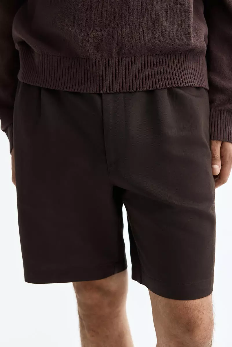 47% OFF Relaxed Fit Linen-blend shorts