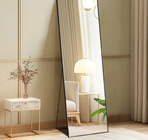 73% OFF Stand Mirror Whole Body Wall Mirror With Frame Bathroom Bedroom Changing Room Framed Dressing Mirror Full Length Mirror