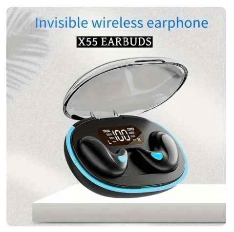 50% OFF X55 Sleeping Earbuds Wireless Mini Headphones For Work TWS Bluetooth Earphone Stereo Hidden Headsets with Mic HD Call Waterproof